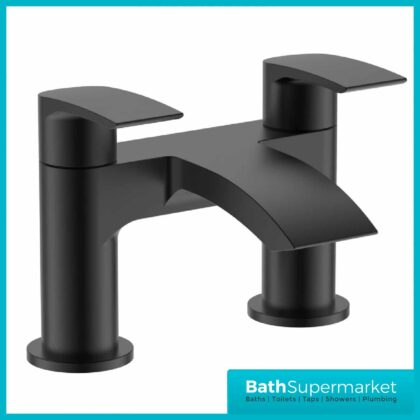Descent Matt Black Bath Filler