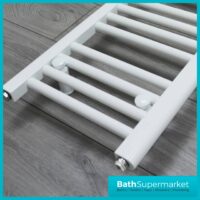 K-VIT White Straight Heated Towel Rail 300mm Wide-Various Heights - Image 3