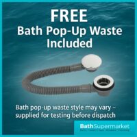 Koller G4K Round Single Ended Whirlpool Jet Spa Bath 1675mm x 700mm With Light Option - 2 Tap Holes