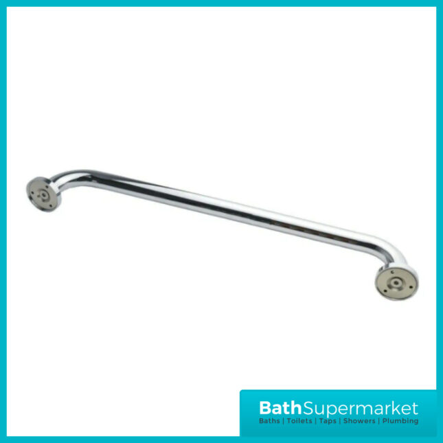 Shower Polished Chrome Straight Mobility Grab Bar Towel Rail 400mm