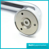 Angled Grab Bar With Soap Dish - 470MM-Chrome-GB67