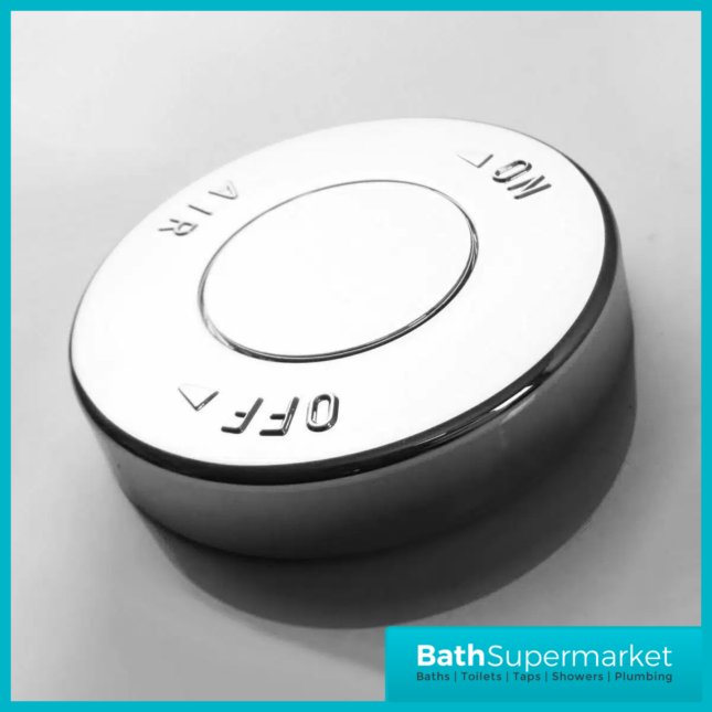 Koller Round Single Ended P Shape Whirlpool Jet Spa Bath 1700mm Front Panel & Screen With Light Option
