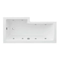 Koller Titan L-Shaped Whirlpool Jet Spa Bath 1800mm Panel & Screen & Light Option - Image 14