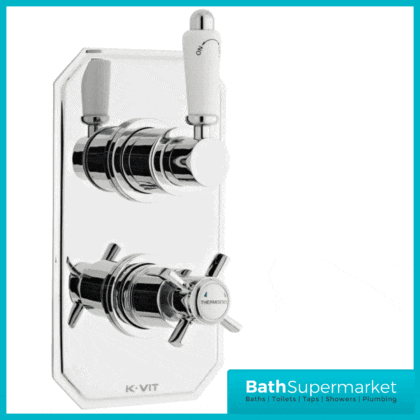 Klassique Chrome Concealed Thermostatic Shower Valve-2 Way