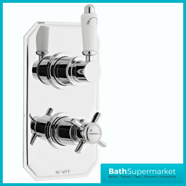 Klassique Chrome Concealed Thermostatic Shower Valve-2 Way