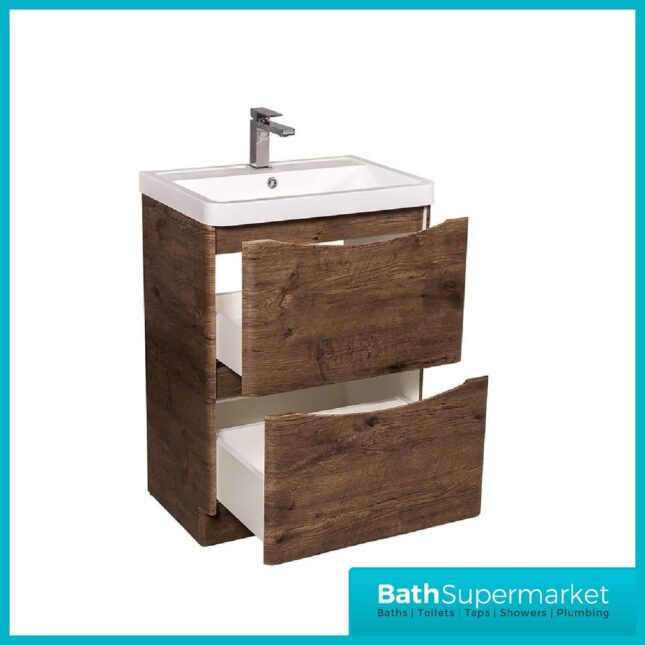 Cassellie Bali Chestnut 600MM Wall Mounted Unit