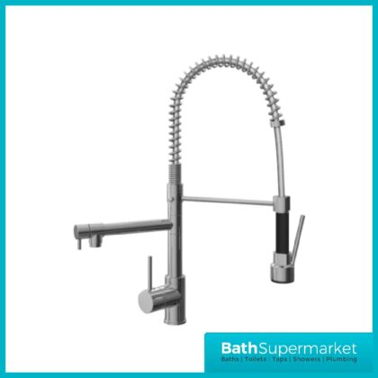 Ellsi Biella Pull Out Rinse Spray Chrome Kitchen Mixer Tap