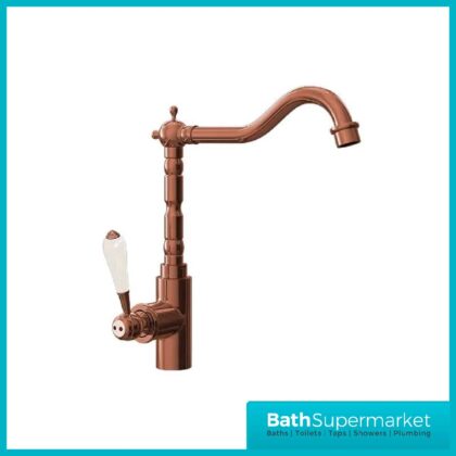 Ellsi Empire Traditional Kitchen Mixer Tap Brushed Copper