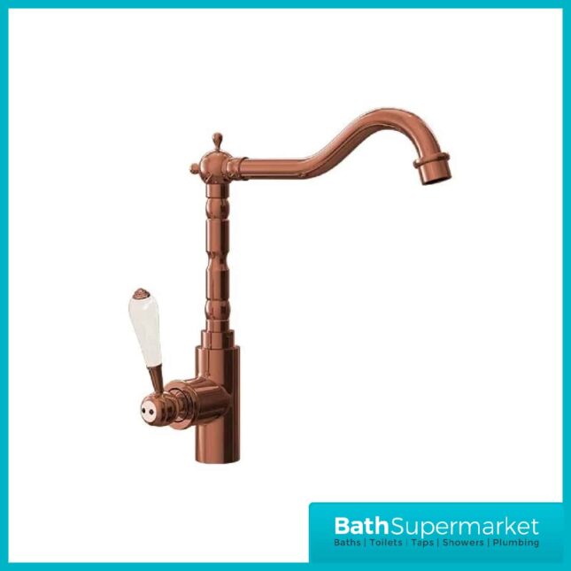 Ellsi Empire Traditional Kitchen Mixer Tap Brushed Copper