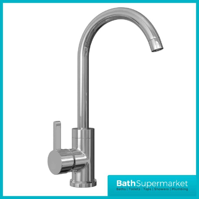 Ellsi Olona Swan Chrome Kitchen Mixer Tap