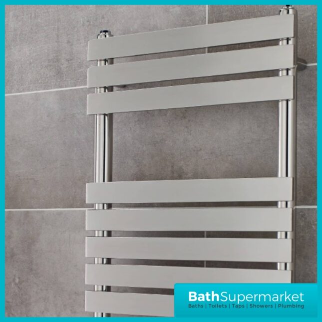Kartell Memphis Chrome Plated Straight Towel Rail 500mm x 1200mm