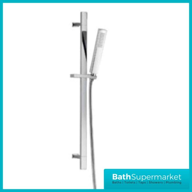 Modern Square Slide Rail Shower Kit with Hose