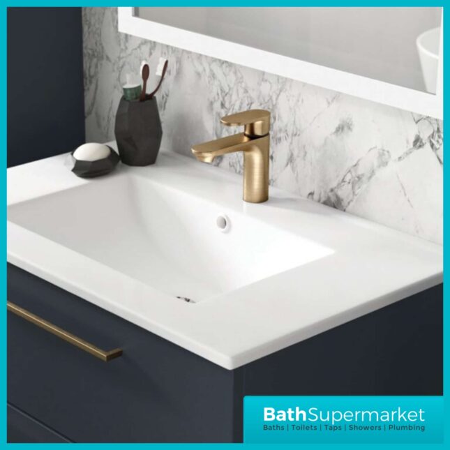 Niagara Albury Brushed Brass Mono Basin Tap-Clicker Waste