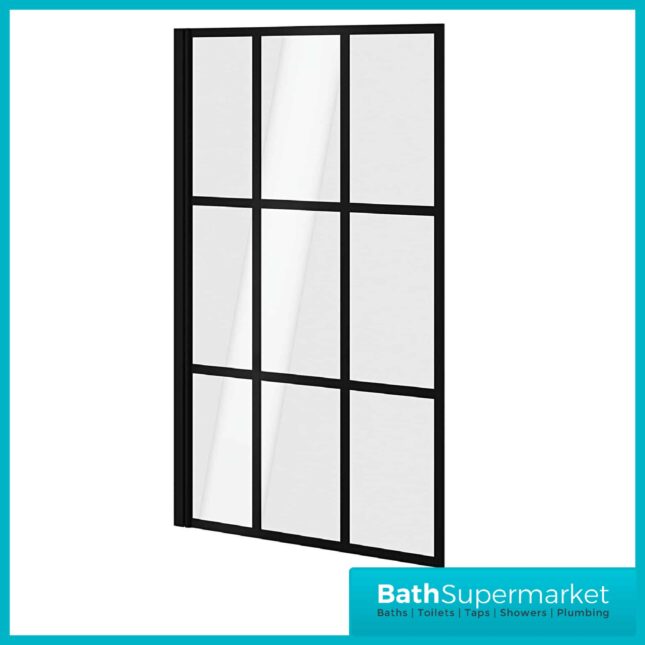 Hinged Krittal Glass Bath Screen