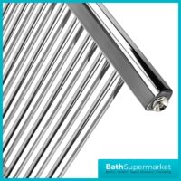 K-Rail Chrome Straight Heated Towel Rail 500mm Width x 1200mm Height