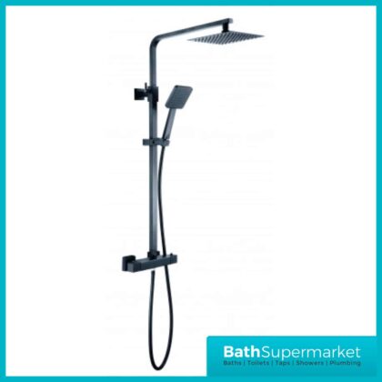 Trisën Zacha Black Square Drench Shower TSS101
