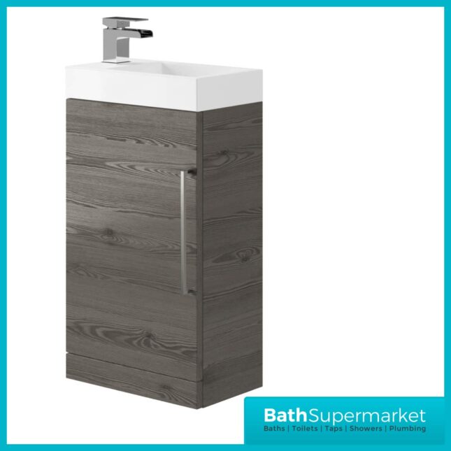 Elation Mito Anthracite 400mm Floor standing Vanity Unit