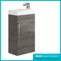 Elation Mito Anthracite 400mm Floor standing Vanity Unit