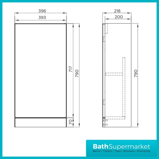 Elation Mito Pearl Grey Floor Standing Vanity & Basin 400mm