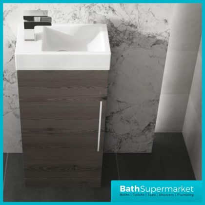Elation Mito Anthracite 400mm Floor standing Vanity Unit