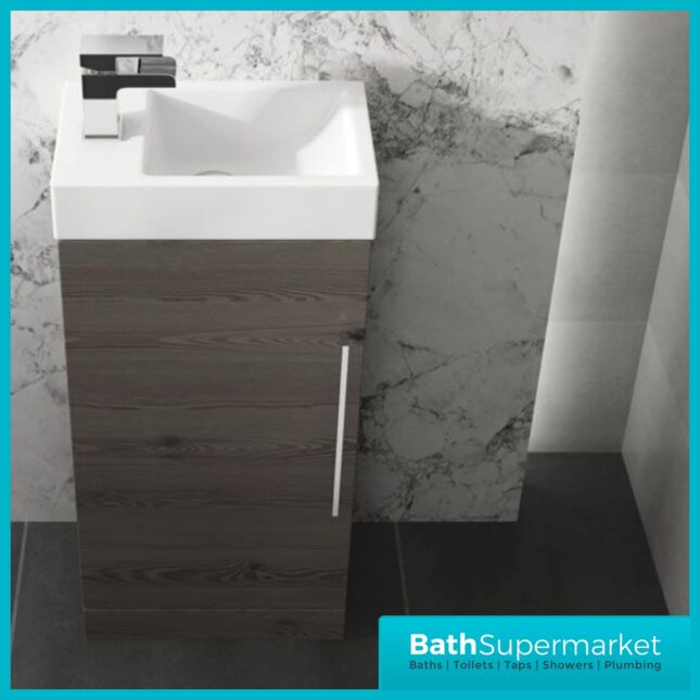 Elation Mito Anthracite 400mm Floor standing Vanity Unit