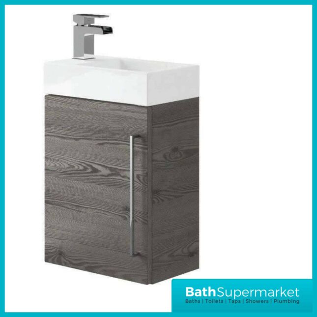 Elation Mito Anthracite 400mm Wall Hung Vanity Unit