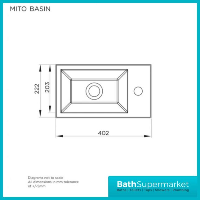 Elation Mito Pearl Grey 400mm Wall Hung Vanity Unit