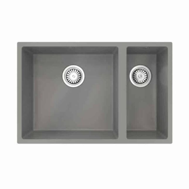 Ellsi Comite 1.5 Undermounted-Insert Sink 670x440x200 Matt Grey Kitchen Sink - Image 2