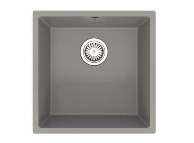 Ellsi Comite Undermounted-Insert Sink 440x440x205 Matt Grey Kitchen Sink - Image 2