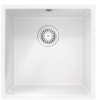 Ellsi Comite Undermounted-Insert Sink 440x440x205 Matt White Kitchen Sink - Image 4