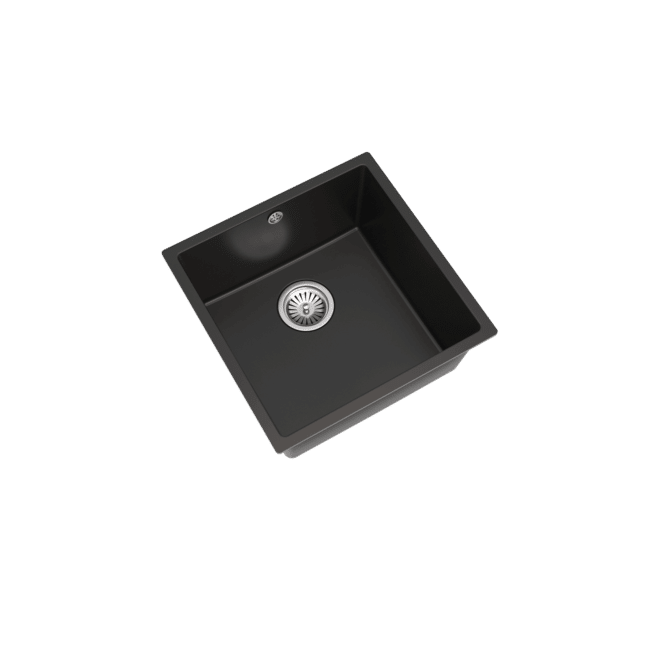 Ellsi Matt Black 1.0 Bowl Undermounted Comite Kitchen Sink - Image 2