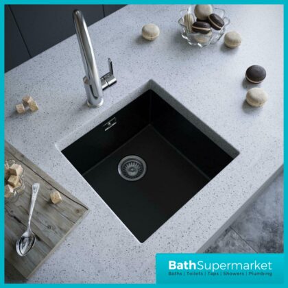 Ellsi Matt Black 1.0 Bowl Undermounted Comite Kitchen Sink