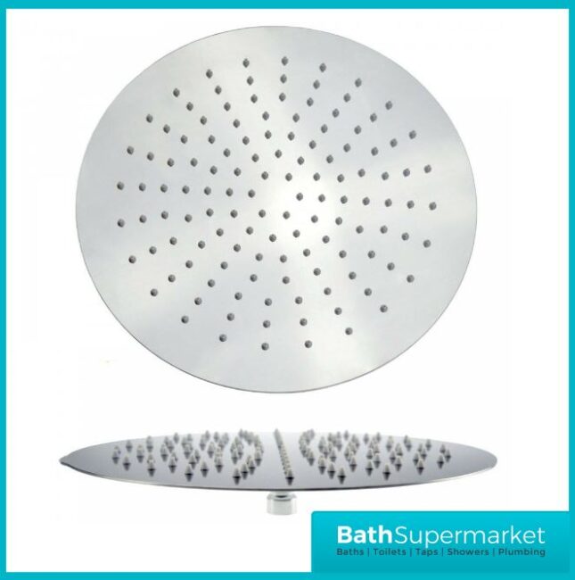 Round 300mm Slimline Drench Shower Head Chrome