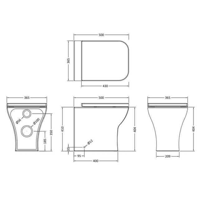 Touch Free Infra Rimless Pan & Concealed Cistern Package - Image 9