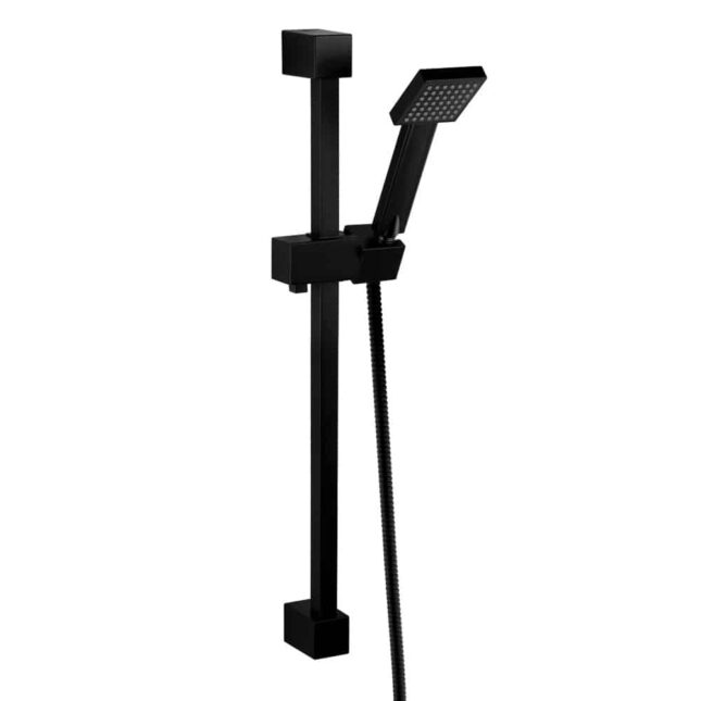 Sognare Mono Black Thermostatic Bar Square Shower Slider Shower Rail Kit - Image 4
