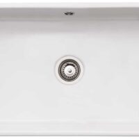 Abode Provincial Large 1.0 Bowl Undermount Kitchen Sink-White - Image 3