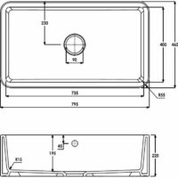 Abode Provincial Large 1.0 Bowl Undermount Kitchen Sink-White - Image 4