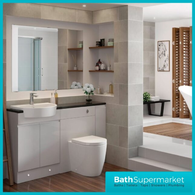 AquaVolere Tiatro 555 x 435mm 1TH Semi Recessed Basin - Image 2