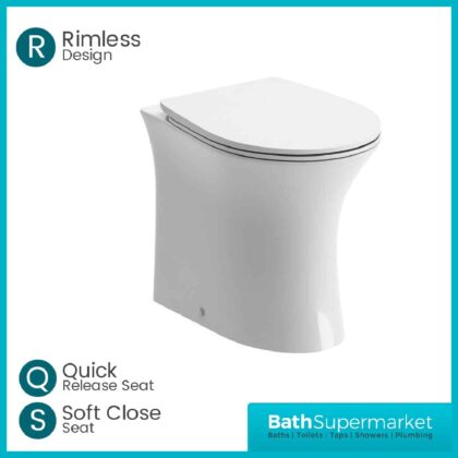 BTL Sandro Rimless BTW WC & Soft Close Seat
