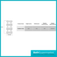 Kartell Tampa Anthracite Designer Heated Towel Rail 500mm x 850mm