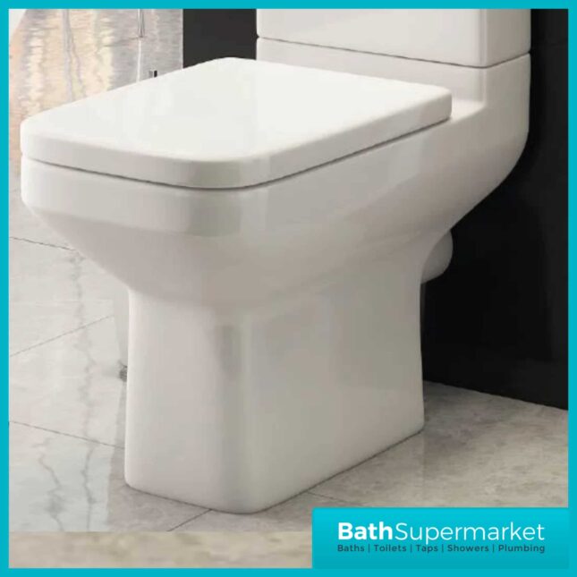 Kartell Trim 4 Piece Bathroom Suite - WC Toilet & 550mm Basin Set