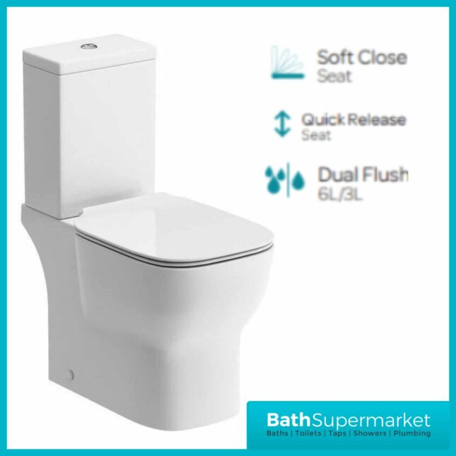 BTL Senna Close Coupled Toilet & Pedestal Basin Set