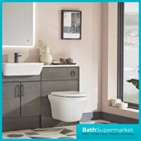 Aerial Comfort Height Wall Hung Rimless WC & Soft Close Toilet Seat