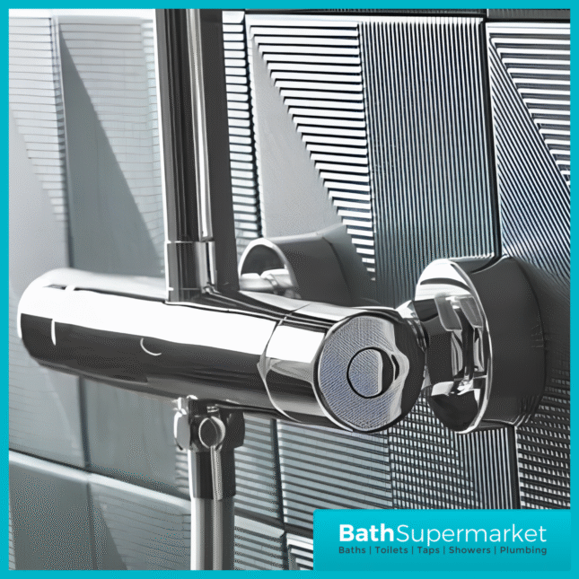Tavistock Quantum Chrome Cool Touch Thermostatic Dual Function Exposed Valve Shower System