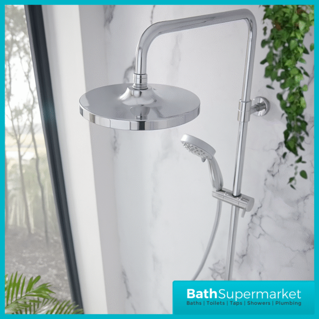Tavistock Merit Chrome Dual Function Exposed Thermostatic Bar Valve Shower System