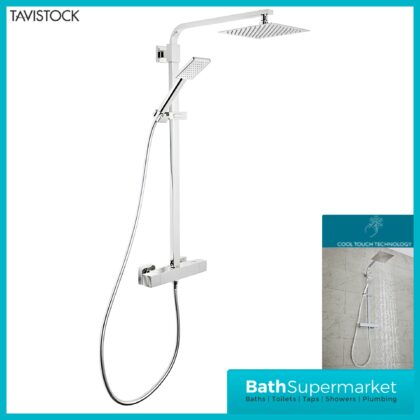 Tavistock Index Chrome Cool Touch Thermostatic Dual Function Bar Valve Shower System