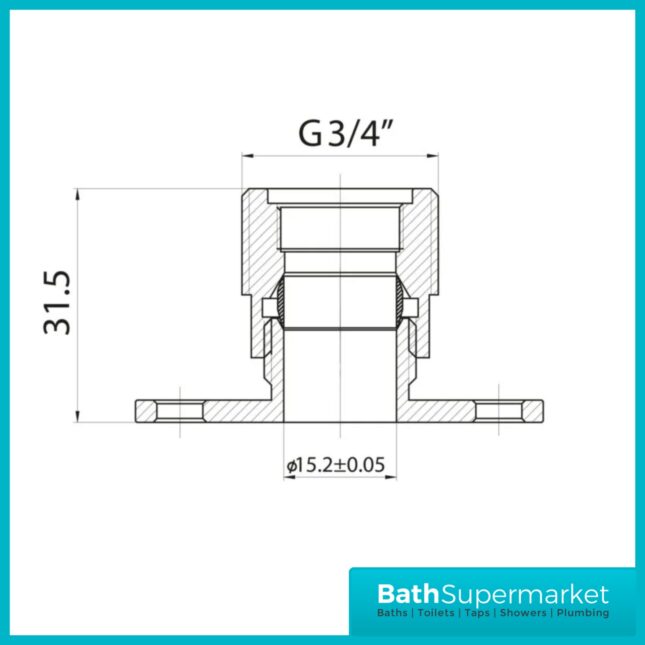 Easyfix Fast Fit Brackets Exposed Shower Bar Valves (Pair)
