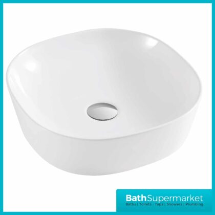 Kartell Island Sit-On Countertop Basin 400mm Wide - White