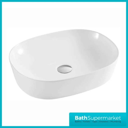 Kartell Island 500mm Oval Countertop Basin in White