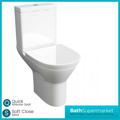 KARTELL PROJECT ROUND CLOSE COUPLED TOILET WITH SOFT CLOSE SEAT